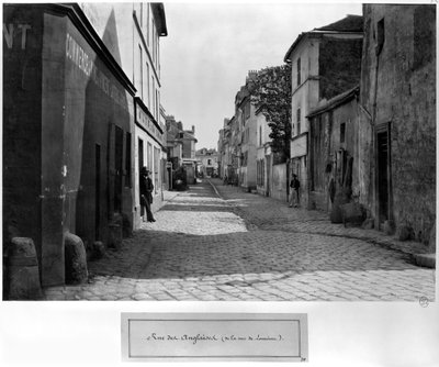 Rue des Anglaises, from rue de Lourcine, Paris by Charles Marville